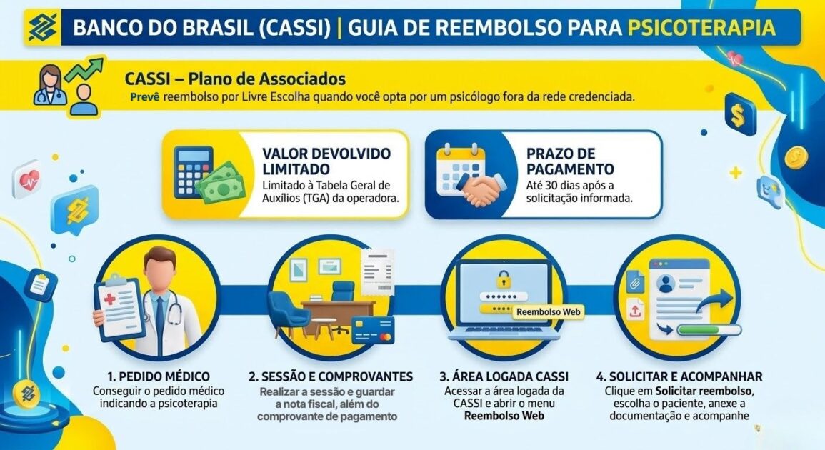 reembolso de psicólogo Banco do Brasil passo a passo