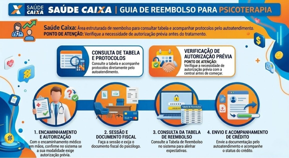reembolso de psicólogo Caixa Econômica Federal como fazer